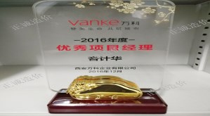 萬科-2016年度優(yōu)秀項目經理