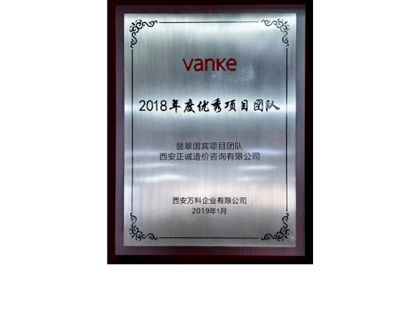 萬科-2018年度優(yōu)秀項目團隊