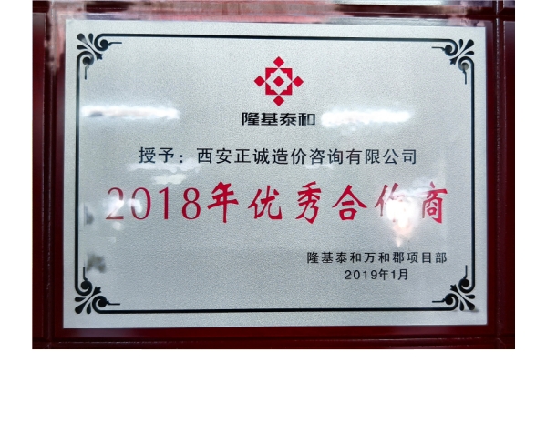 隆基泰和-2018年優(yōu)秀合作商