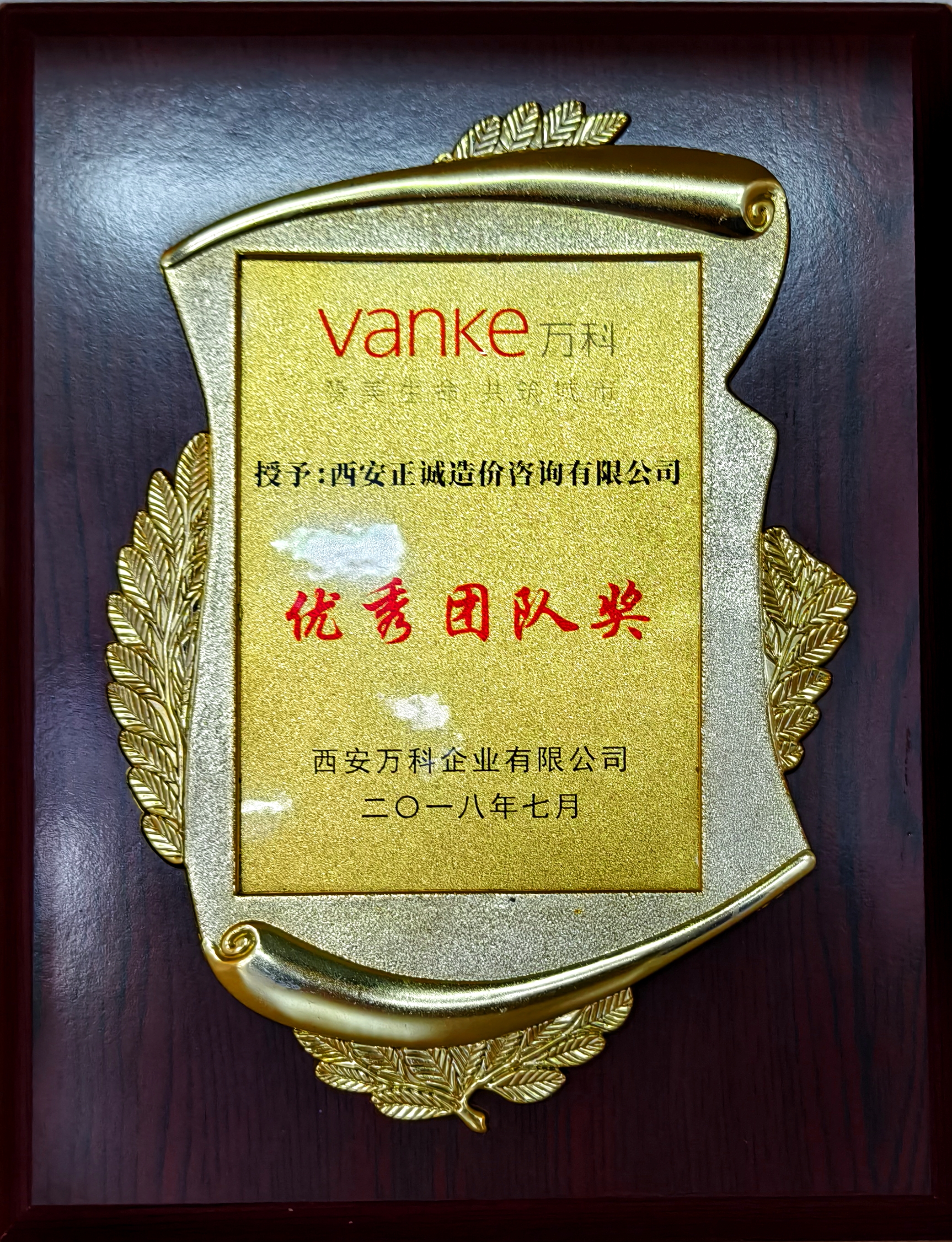 2018年優(yōu)秀團(tuán)隊(duì)獎(jiǎng)-西安萬科.jpg