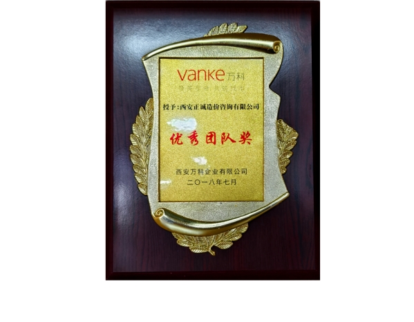 萬科-優(yōu)秀團隊獎